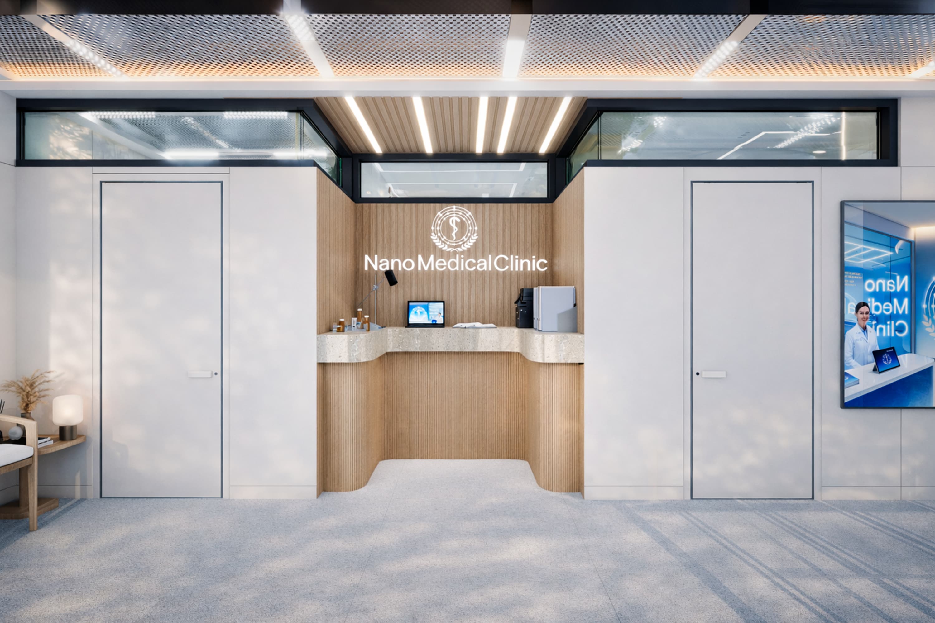Ресепшен филиала Nano Medical Clinic